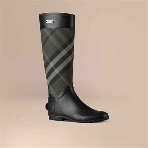 burberry rain boots charcoal|Burberry rain boots for women's.